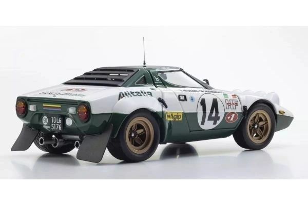 KYOSHO 1:18 - Lancia Stratos Alitalia Rallye Montecarlo 1975 WINNER Munari