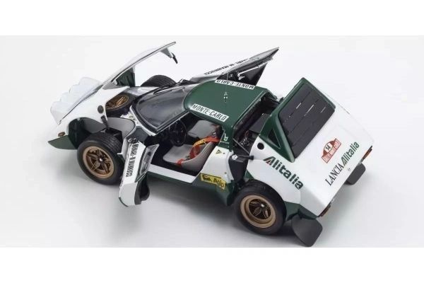 KYOSHO 1:18 - Lancia Stratos Alitalia Rallye Montecarlo 1975 WINNER Munari