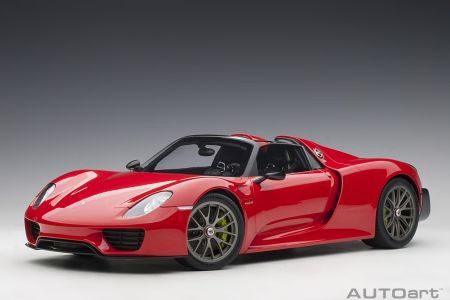 AUTOART 1:12 - Porsche 918 Spyder Weissach Package 2013 Guards red *apribile*