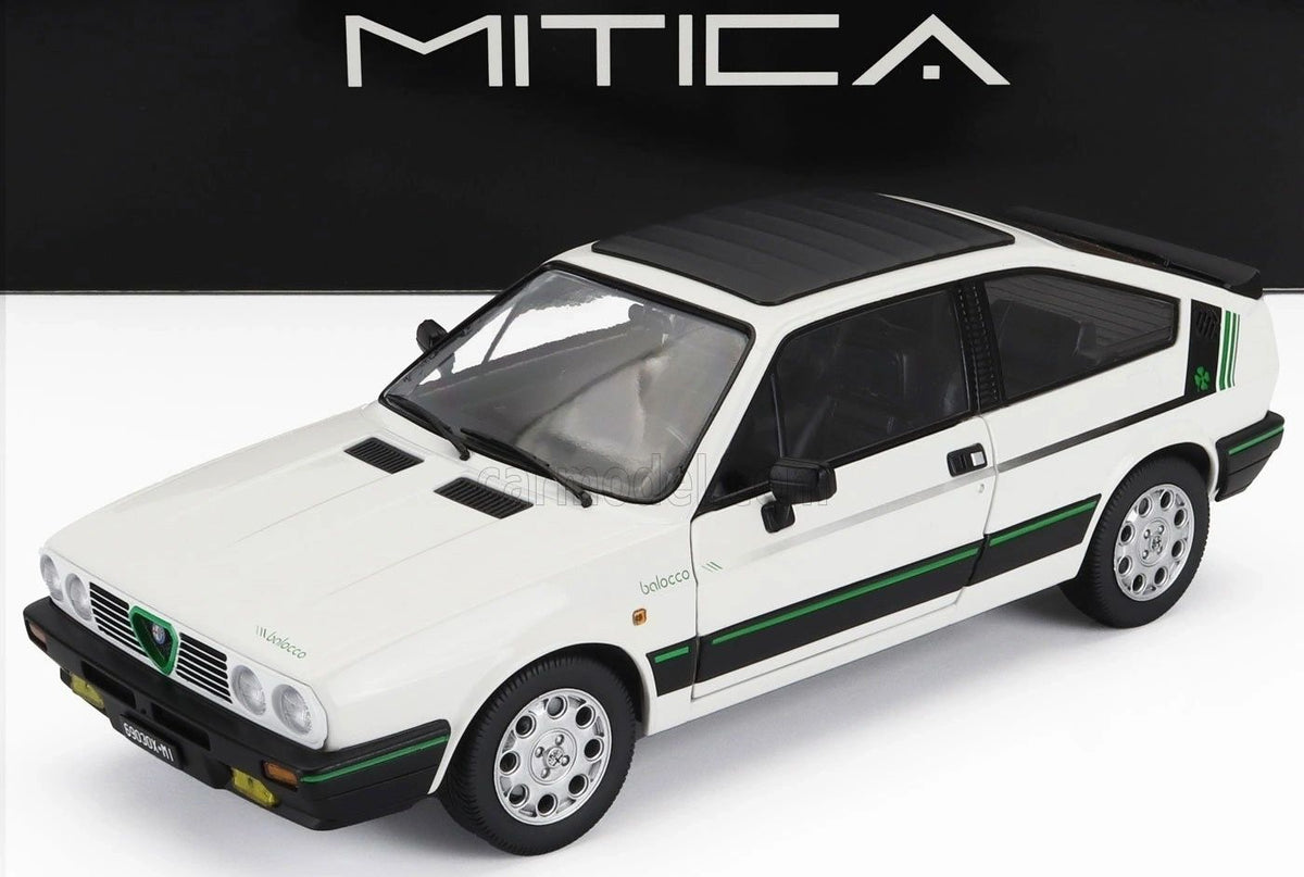 MITICA DIECAST 1:18 - ALFA ROMEO SPRINT 1.5 QUADRIFOGLIO VERDE BALOCCO 1984