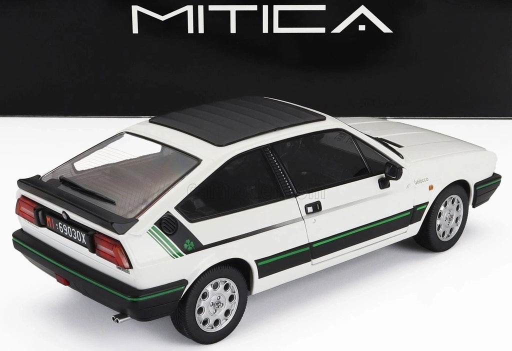MITICA DIECAST 1:18 - ALFA ROMEO SPRINT 1.5 QUADRIFOGLIO VERDE BALOCCO 1984