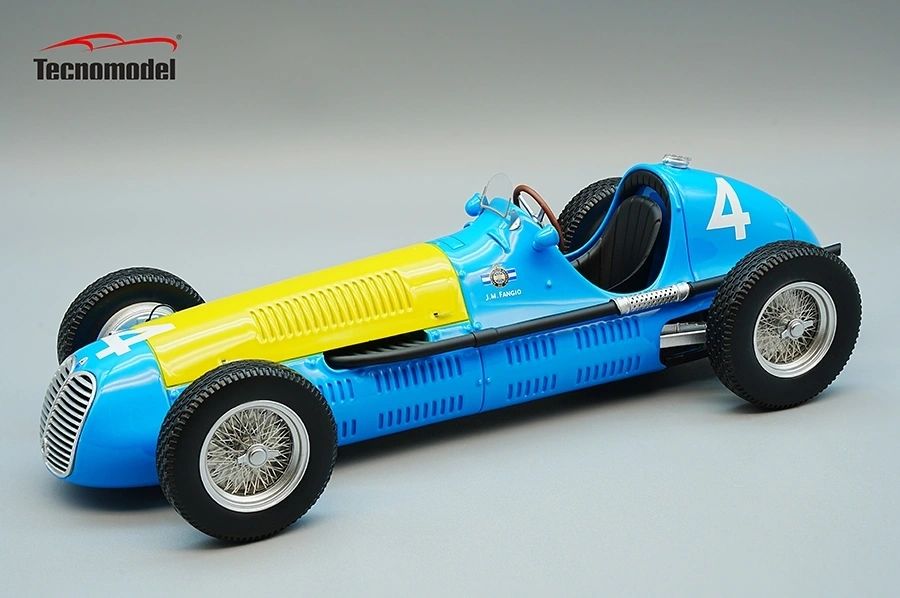 TECNOMODEL 1:18 - Maserati 4 CLT #4 J. M. Fangio winner Pau GP 1950