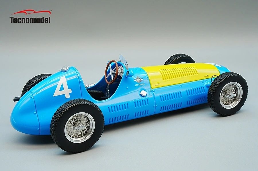 TECNOMODEL 1:18 - Maserati 4 CLT #4 J. M. Fangio winner Pau GP 1950