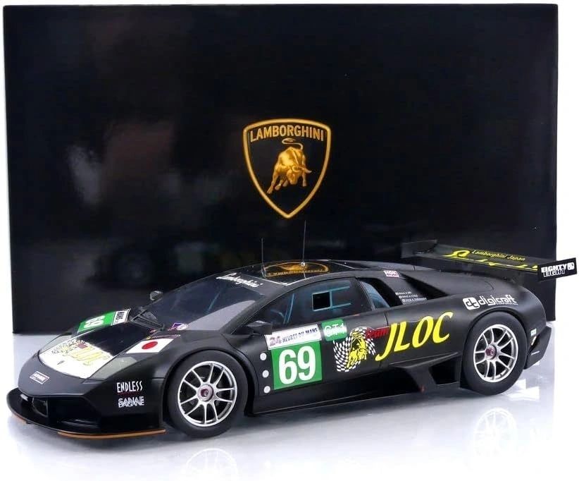 SPARK 1:18 - LAMBORGHINI MURCIÉLAGO R-SV GT1 LM J.LOC 24H LE MANS 2010 A. YOGO - H. IIRI - K. YAMANISHI S9604