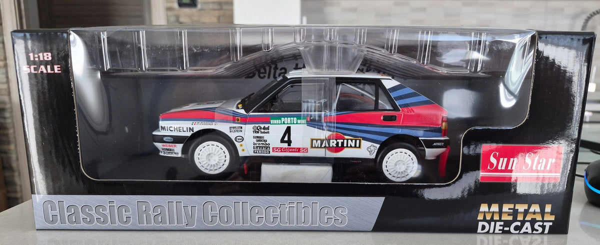 SUNSTAR 1:18 - 3106 - Lancia Delta HF Integrale 8V Martini Rally Portugal 1988 Biasion