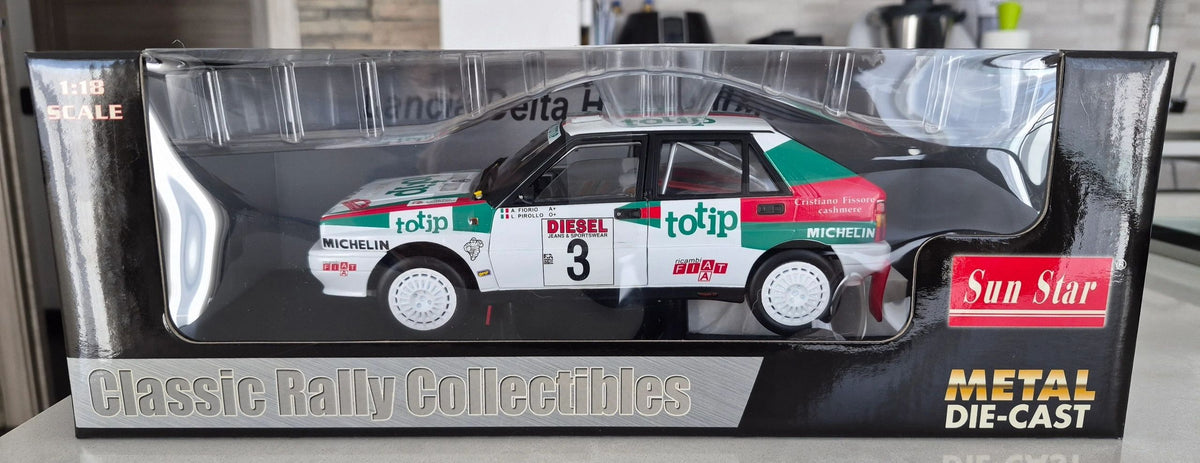 SUNSTAR 1:18 - 3114 - Lancia Delta HF Integrale 8V Totip Rally Sanremo 1989 Fiorio