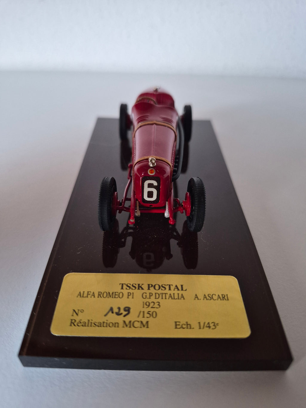 1:43 TSSK-MCM Alfa Romeo P1 GP d'Italia 1923 A. Ascari