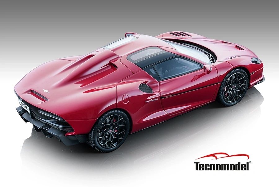 TECNOMODEL - 1:18 Touring Superleggera Arese RH95 Metallic Red-Gloss White 2021