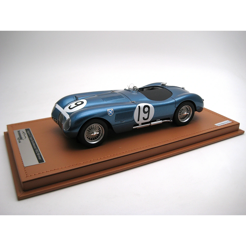 TECNOMODEL - 1:18 JAGUAR C-TYPE SPIDER ECURIE ECOSSE #19 WINNER GOODWOOD 1953