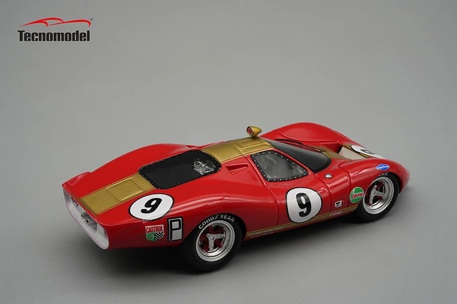 TECNOMODEL 1:43 - Ford P68 1000Km Spa 1968 Driver Frank gardner /Hubert Hahne car # 9