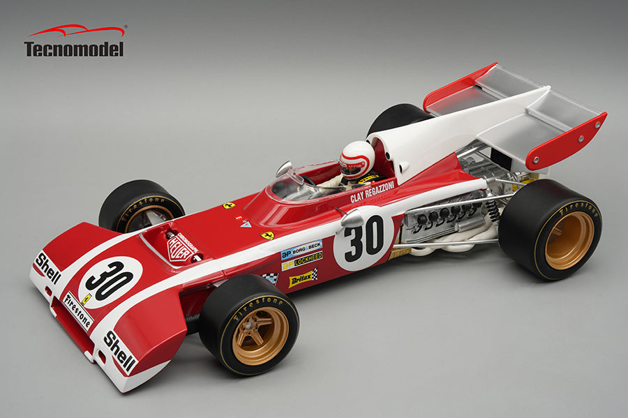TECNOMODEL - 1:18 - Ferrari 312 B2 1972 Qualifiche Belgium GP Clay Regazzoni w/pilot