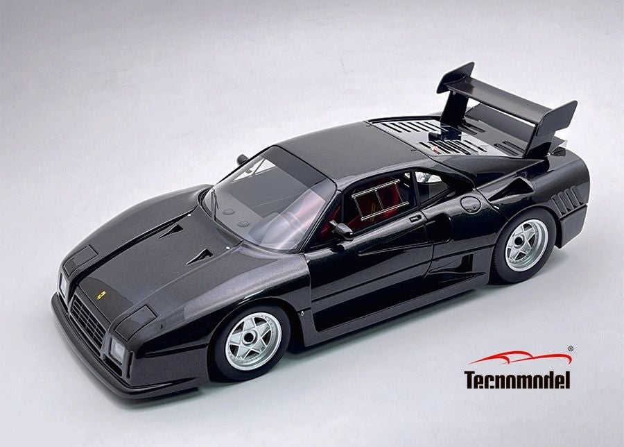 **PRE-ORDER** TECNOMODEL - 1:18 Ferrari 288 GTO Evoluzione 1985 Metallic Black Silver Wheels