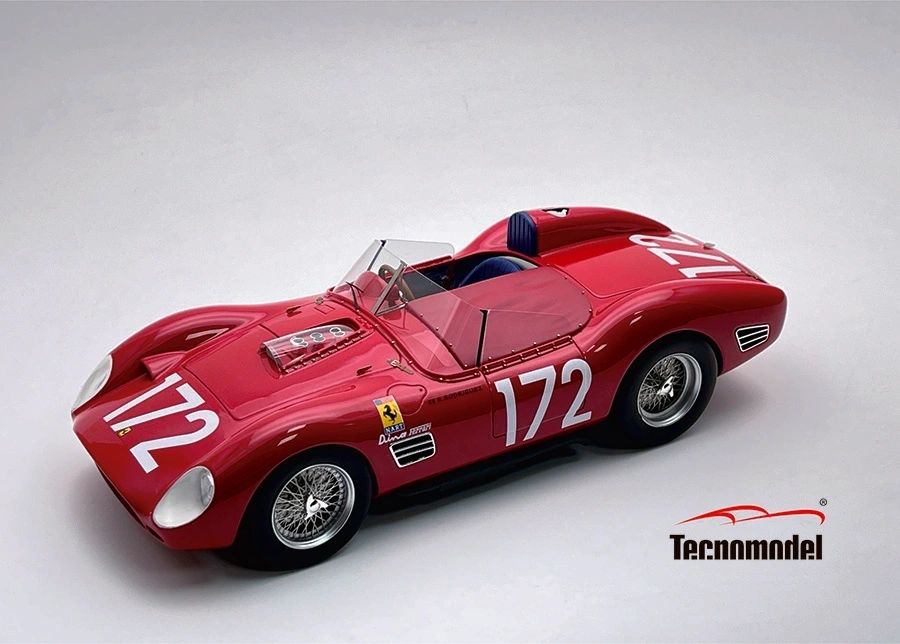 TECNOMODEL - 1:18 Ferrari Dino 196 S Targa Florio 1960 #172 - 7° Place R. Rodriguez - P. Rodriguez