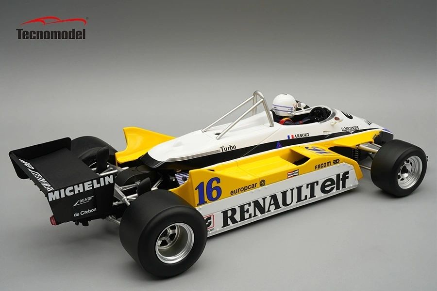 TECNOMODEL - 1:18 Renault RE30B Winner GP Italia 1982 René Arnoux w/pilot