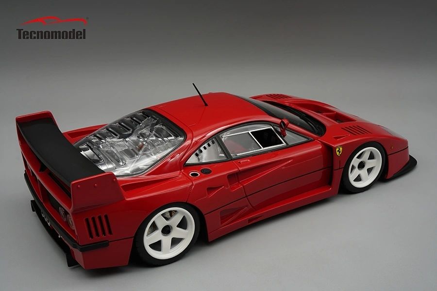 TECNOMODEL - 1:18 Ferrari F40 LM 1996 Rosso Corsa + white rims w/showcase