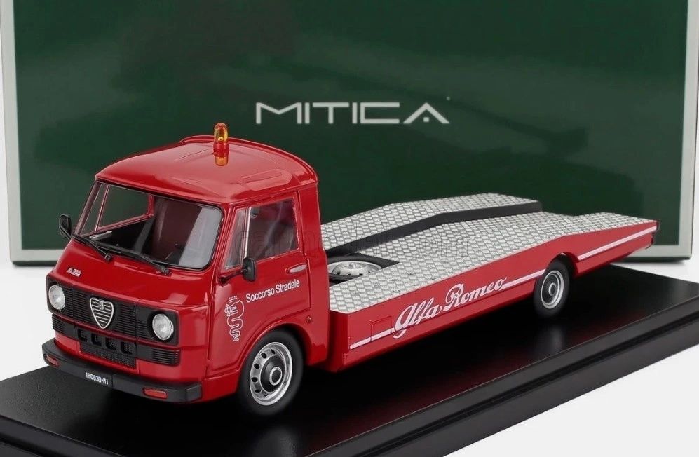 MITICA DIECAST 1:43 - ALFA ROMEO A12 (F12) CARRO ATTREZZI 2° SERIE 1977 ROSSO
