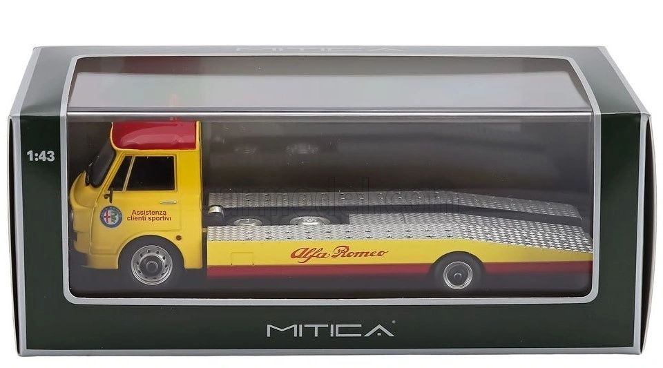 MITICA DIECAST 1:43 - ALFA ROMEO A12 (F12) CARRO ATTREZZI 2° SERIE 1977 GIALLO