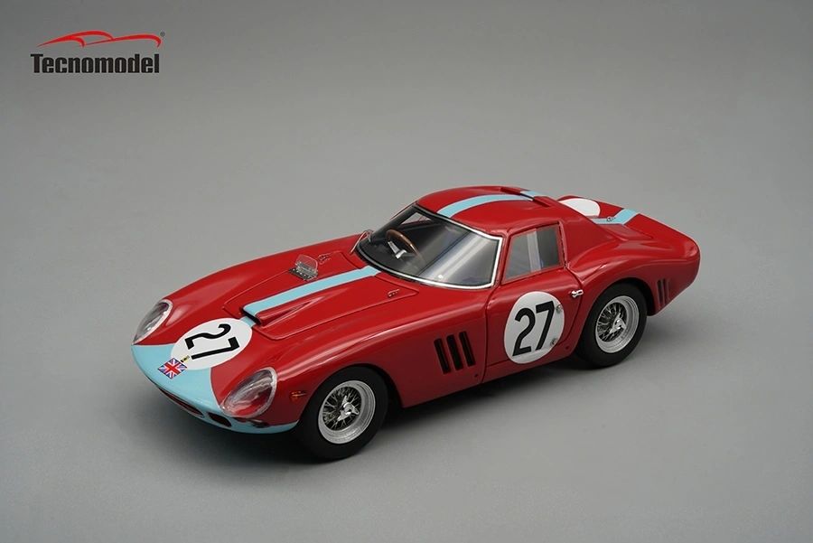 TECNOMODEL 1:43 - Ferrari 250 GTO/64 Tourist Trophy 1964 car #27 6° place Driver: Inees Ireland