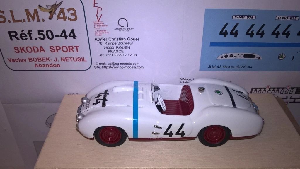 Automodellista 1:43 - Skoda 1100cc Sport 24h Le Mans '50 #44 Hand-made by resin-metal kit