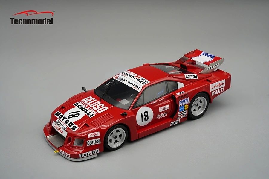 TECNOMODEL 1:43 - Ferrari 308 GTB Turbo Silverstone 6 hours 1981 DNF Drivers: Carlo Facetti - Martini Finotto