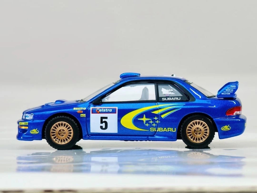 MINI GT - 1:64 - Subaru Impreza WRC99 Prodrive Rally Australia '99 winner Burns-Reid
