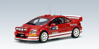 AUTOART 1:43 - Peugeot 307 WRC Rally Deutschland M.Gronholm-T.Rautiainen #7 night version
