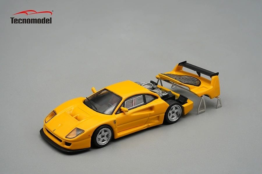 TECNOMODEL 1:64 - Ferrari F40 LM giallo Modena engine opening