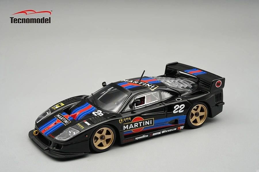 TECNOMODEL 1:43 - Ferrari F40 LM 1996 Martini black livery #22