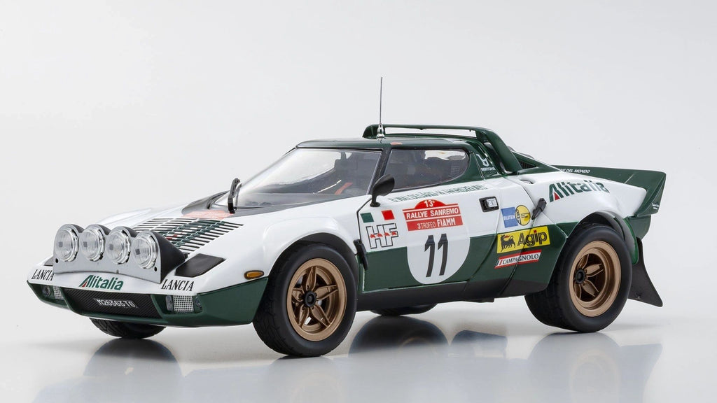 KYOSHO 1:18 - Lancia Stratos Alitalia Rally Sanremo 1975 WINNER