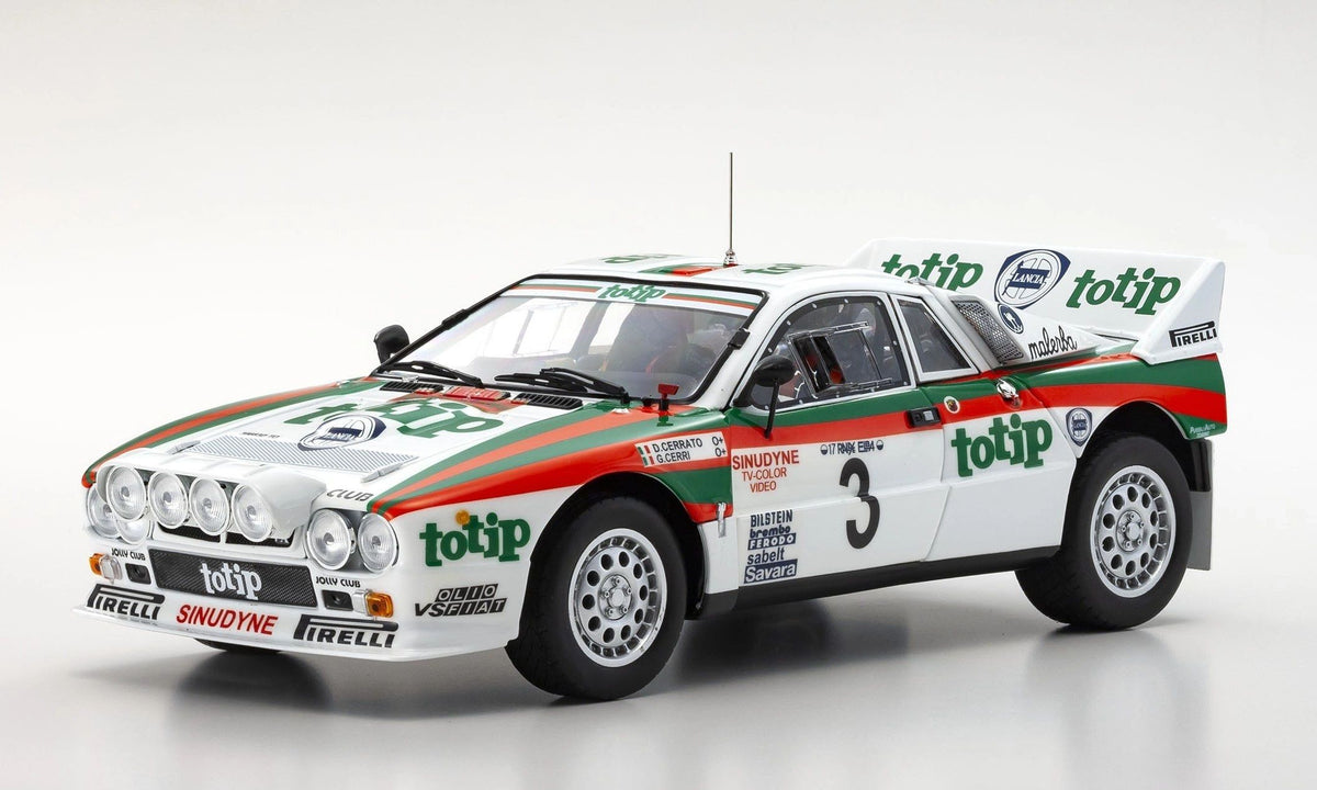 KYOSHO 1:18 - LANCIA 037 Gr.B Totip Rally Elba '85 Cerrato BODY OPEN