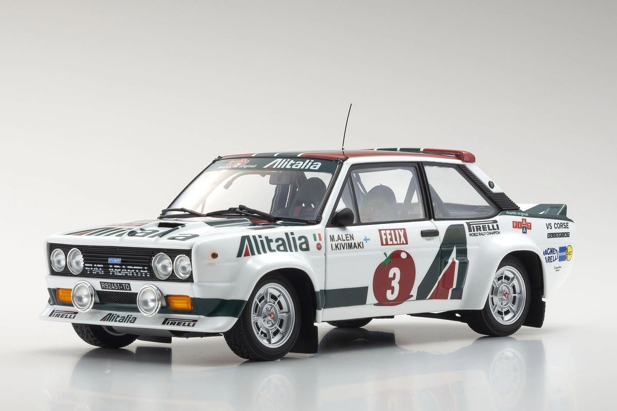 KYOSHO 1:18 - Fiat 131 Abarth Alitalia 1000 Lakes 1978 Alen #3