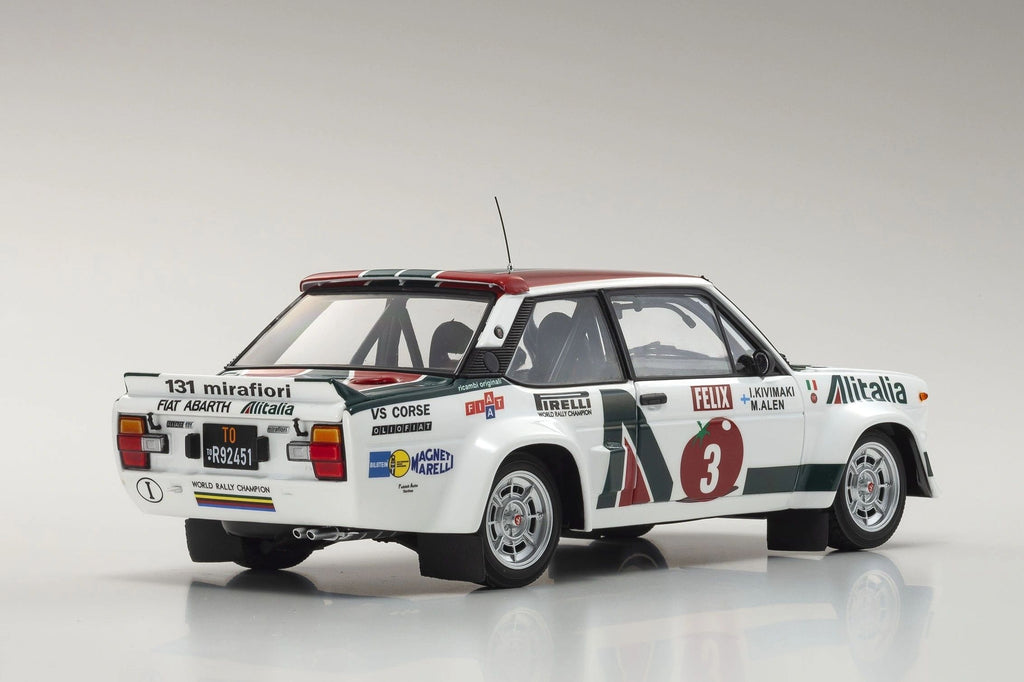 KYOSHO 1:18 - Fiat 131 Abarth Alitalia 1000 Lakes 1978 Alen #3