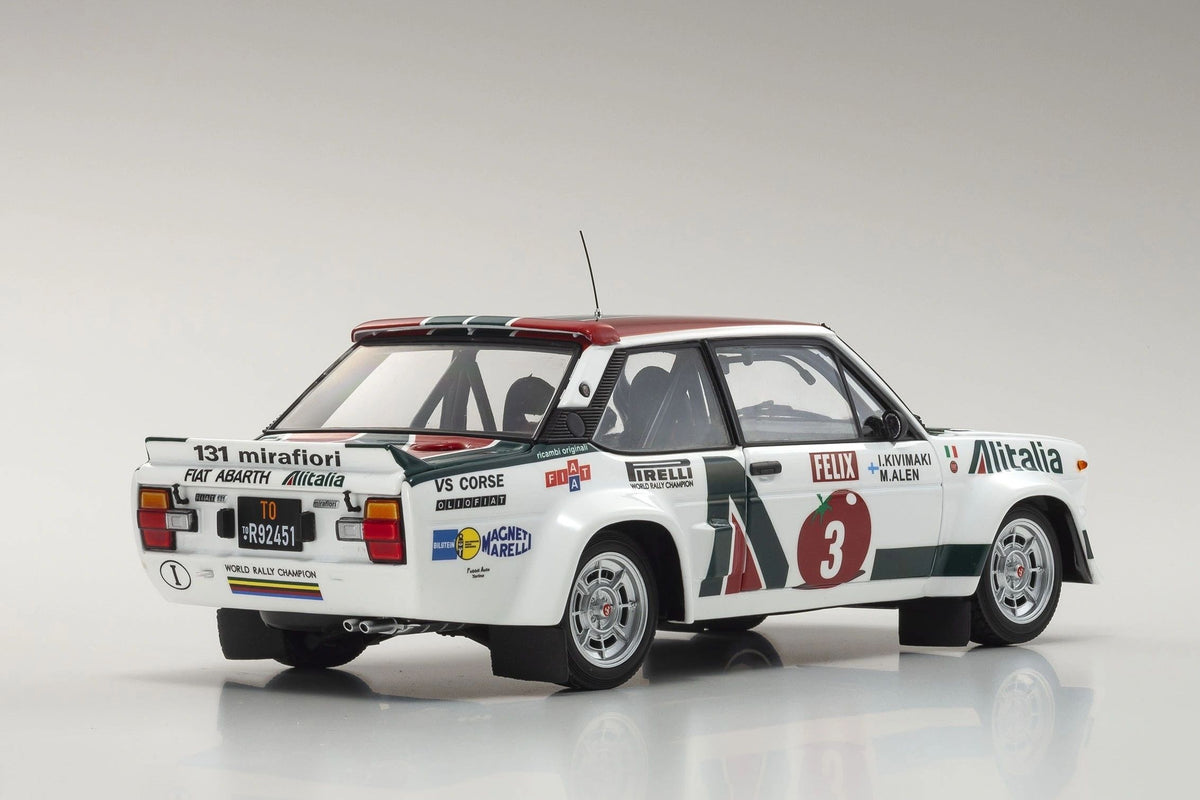 KYOSHO 1:18 - Fiat 131 Abarth Alitalia 1000 Lakes 1978 Alen #3