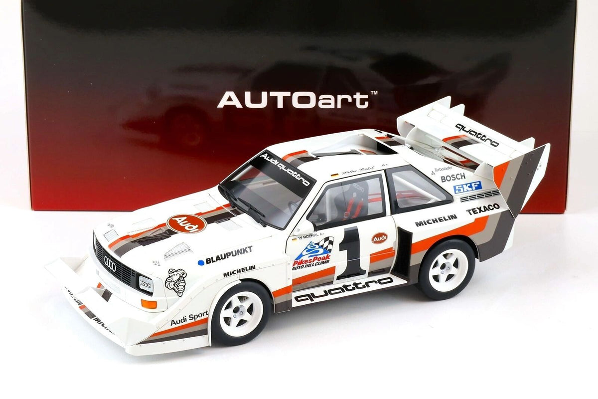 AUTOART - Audi Sport Quattro S1 Pikes Peak 1987 Vincitore #1 Röhrl