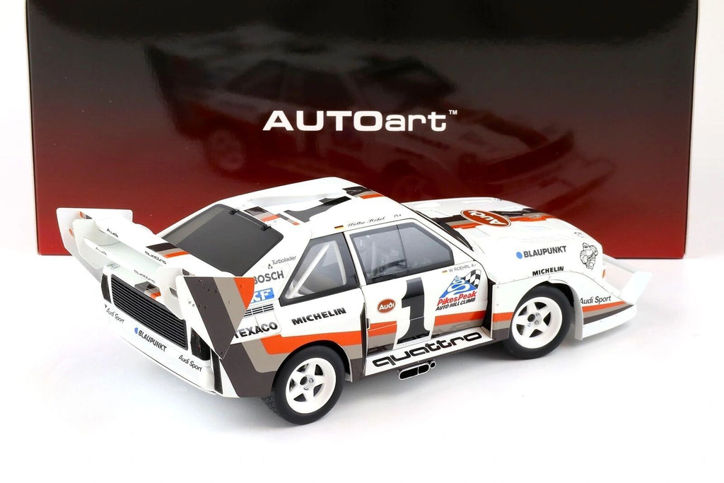 AUTOART - Audi Sport Quattro S1 Pikes Peak 1987 Vincitore #1 Röhrl