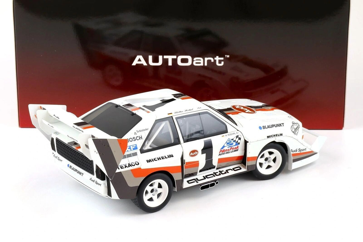 AUTOART - Audi Sport Quattro S1 Pikes Peak 1987 Vincitore #1 Röhrl