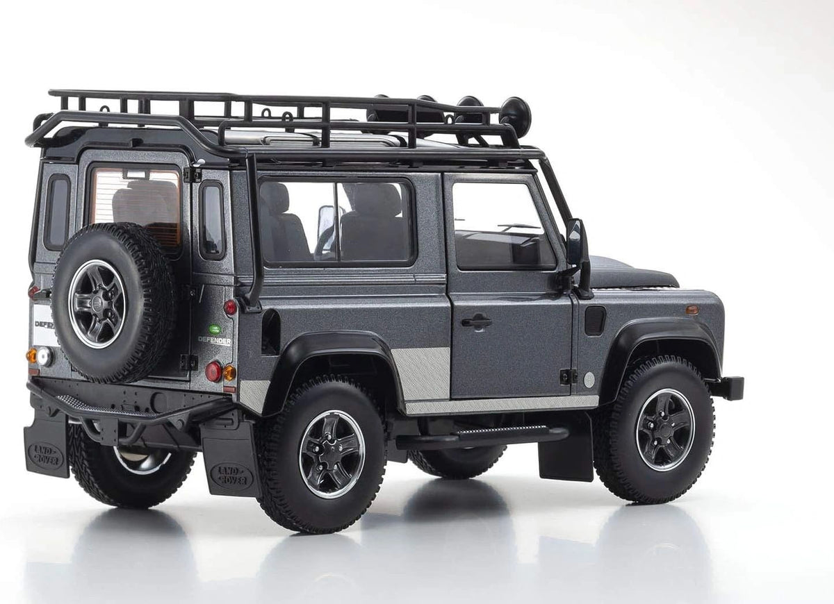 KYOSHO 1:18 - LAND ROVER DEFENDER 90 - 2007 - DARK GREY