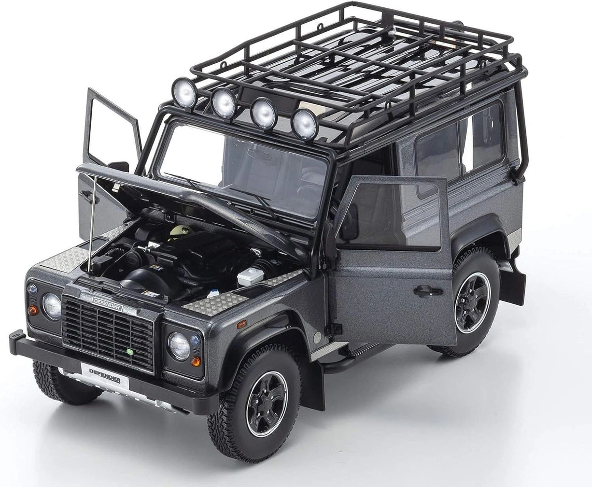 KYOSHO 1:18 - LAND ROVER DEFENDER 90 - 2007 - DARK GREY