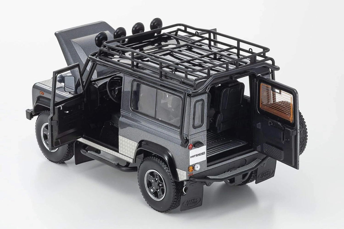 KYOSHO 1:18 - LAND ROVER DEFENDER 90 - 2007 - DARK GREY