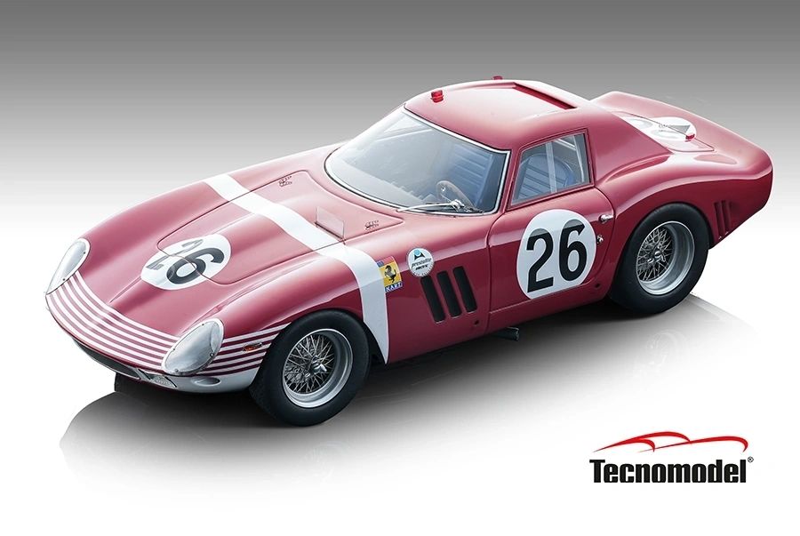 TECNOMODEL - 1:18 Ferrari 250 GTO/64 12h Reims 1964 Vaccarella-Rodriguez - TM18-96E