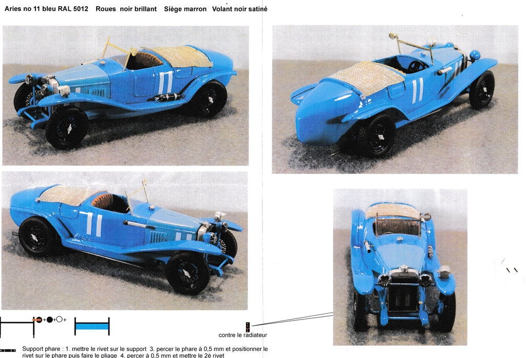 GCAM 1:43 - Aries 3.0/L4 Le Mans '26 #11 Resin Kit to biult