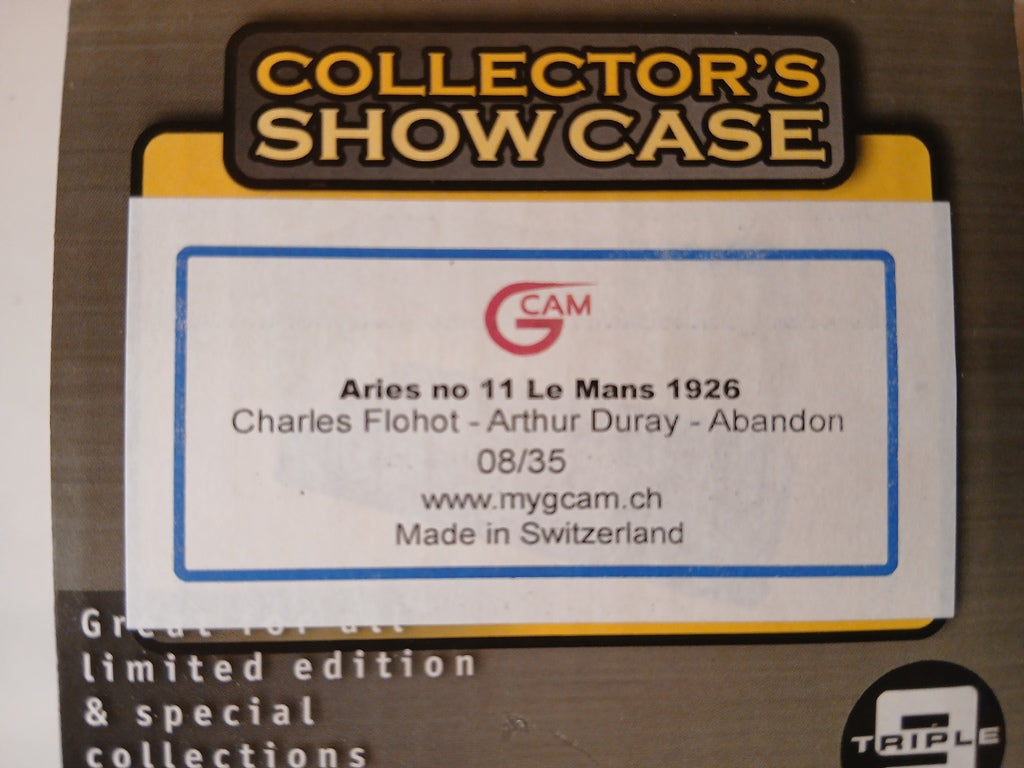 GCAM 1:43 - Aries 3.0/L4 Le Mans '26 #11 Factory built Resin Kit