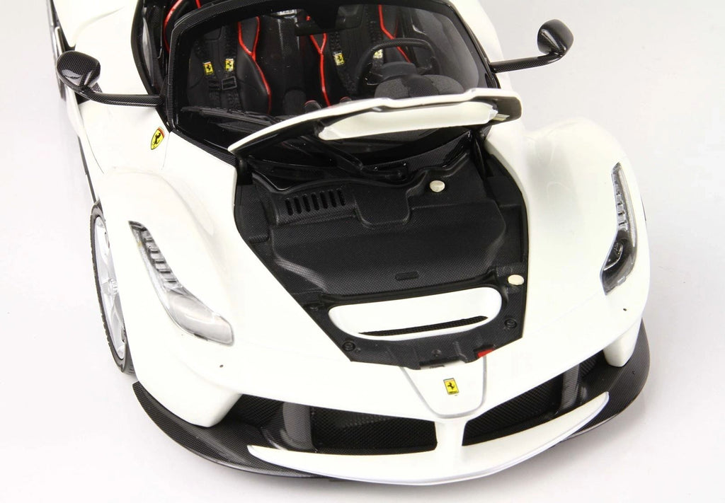 BBR - 1:18 - Ferrari LaFerrari "Aperta" Bianco Italia DIECAST FULL OPEN! foambox