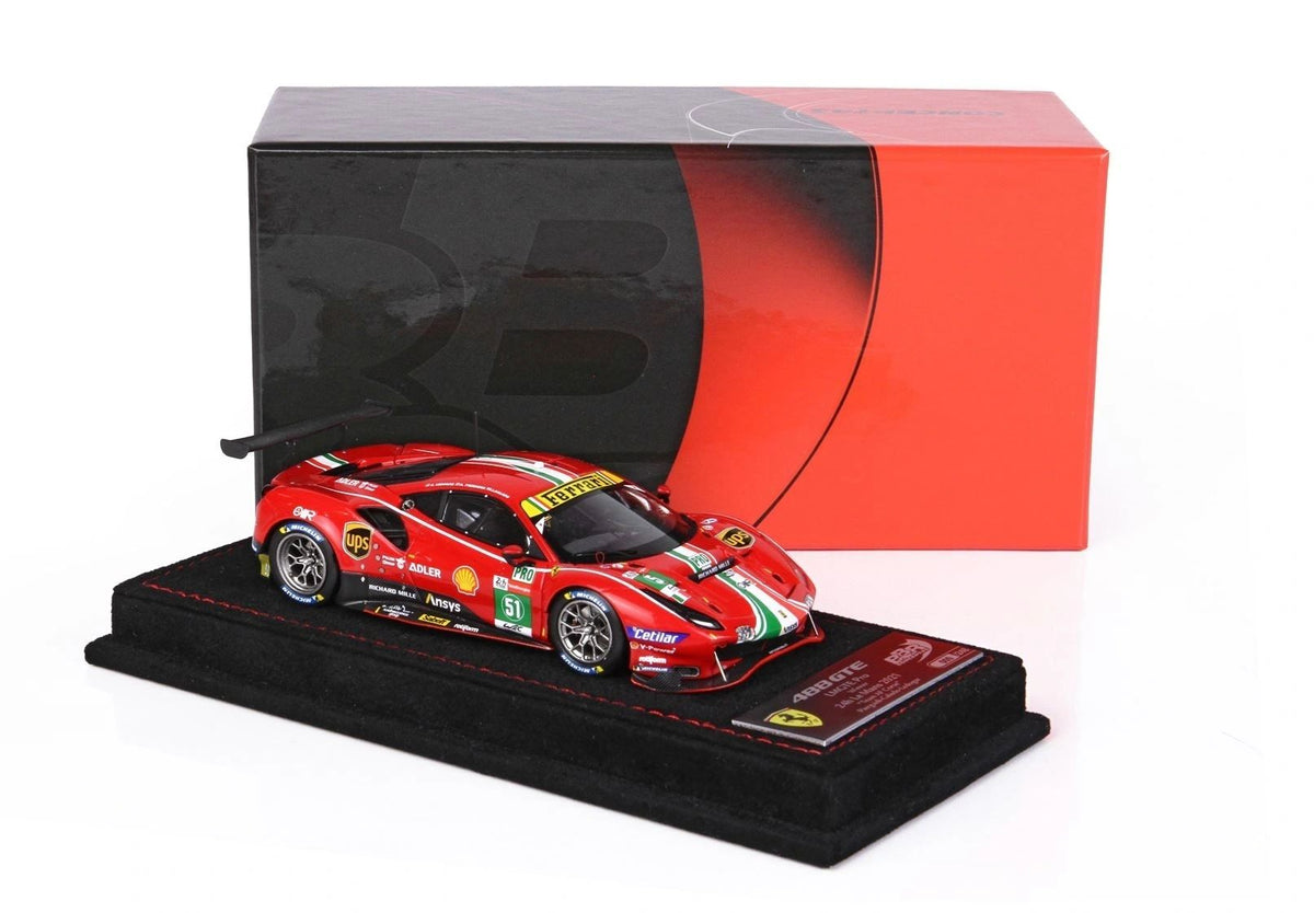 BBR 1:43 - Ferrari 488 GTE LMGTE Team AF Corse Winner class Le Mans 2021 #51