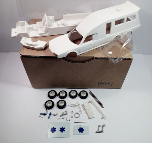 ESDO 1:43 - Citroen CX Tissier Ambulance 6 wheels Resin metal kit to built
