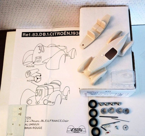 ESDO 1:43 - DB.1 Citroen 12h Paris 1938 Resin metal kit to built