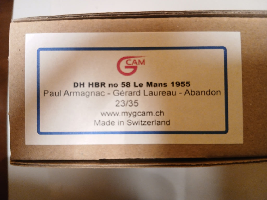 GCAM 1:43 - DB HBR Panhard 750/L2 Le Mans '55 #58 Resin Kit to built Pre-Painted body