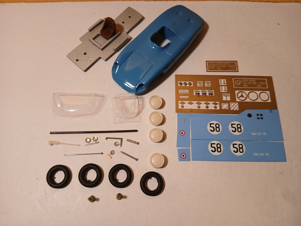 GCAM 1:43 - DB HBR Panhard 750/L2 Le Mans '55 #58 Resin Kit to built Pre-Painted body