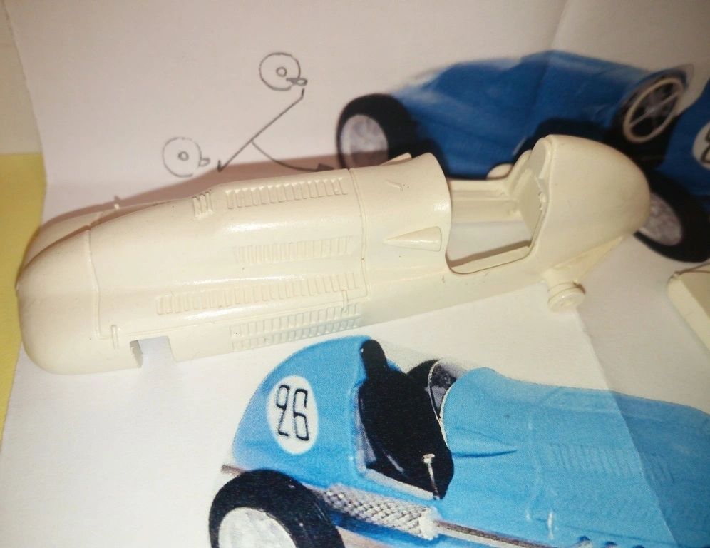 ESDO 1:43 - DB.6 Citroen monoplace Angouleme 1947 Resin metal kit to built