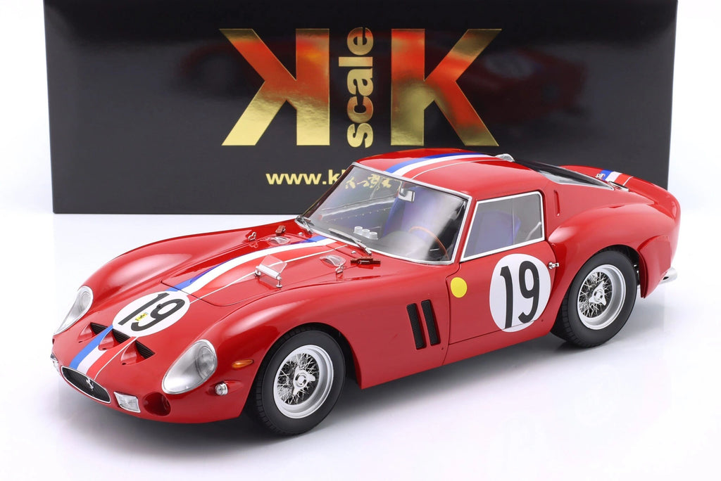 KK SCALE 1:12 - Ferrari 250 GTO 2nd Place 24h Le Mans 1962 Noblet-Guichet **OPEN DOORS+ENGINE**
